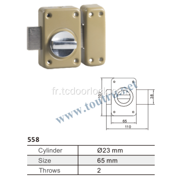 Serrure à bouton de serrure de porte en laiton Vachette Security